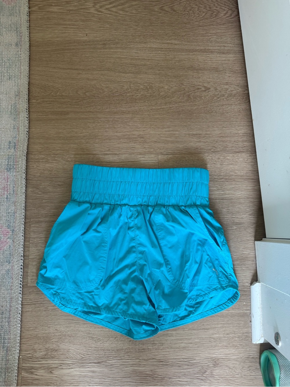 Free People Turquoise Athletic Shorts